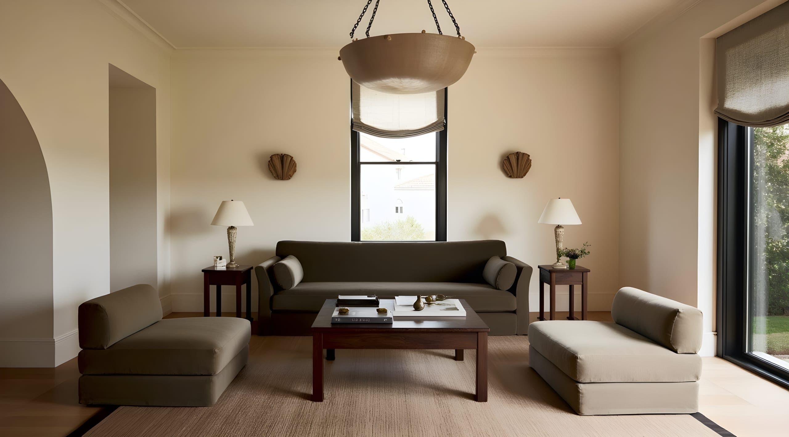 A living room in the French Elegance language